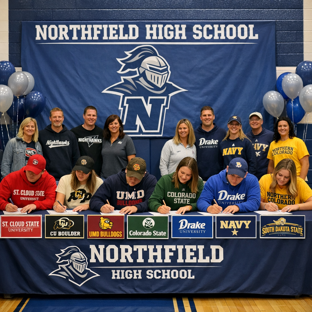 Northfield High School Athletes Commit to Collegiate Sports Programs